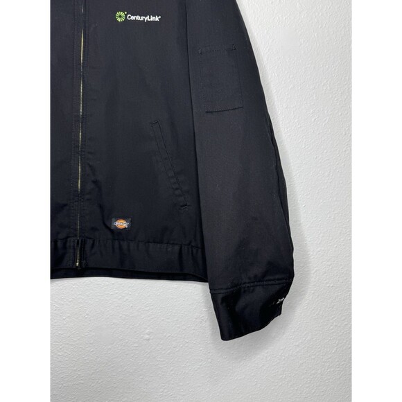 Vintage Dickies Jacket Mens 2XL Black Canvas Zip Work Eisenhower Bomber Mechanic - Picture 5 of 16